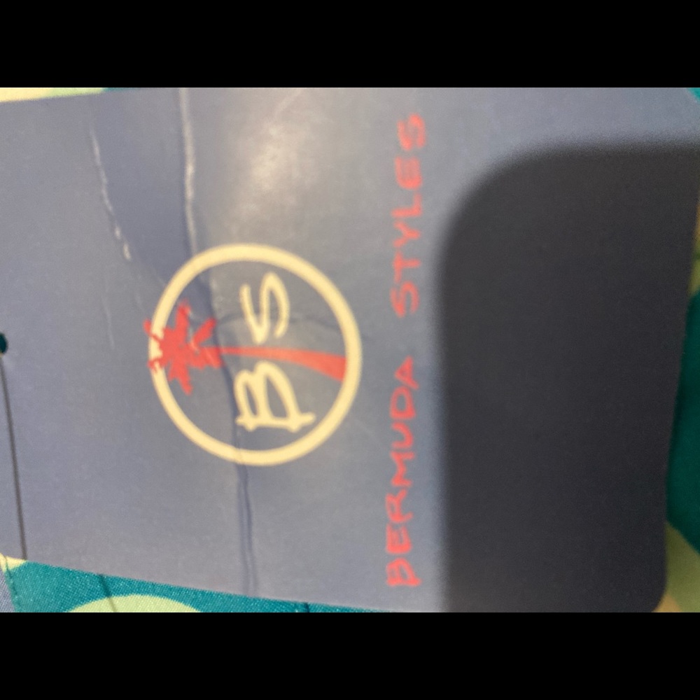 🆕 BERMUDA STYLES SZ14 blue mini skirt w/swir… - Picture 4 of 4